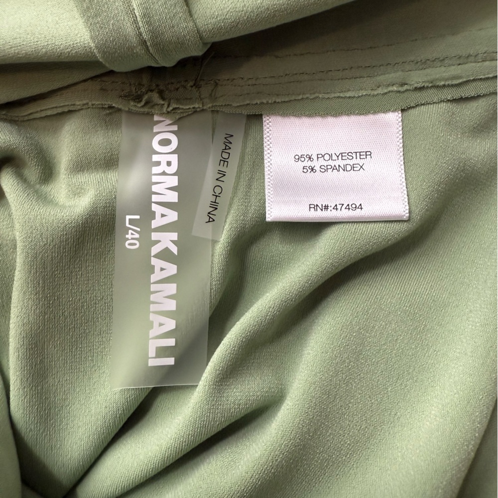 Norma Kamali Convertible Handkerchief Dress Sage Green Multi-Way Halter Cocktail - Picture 4 of 10